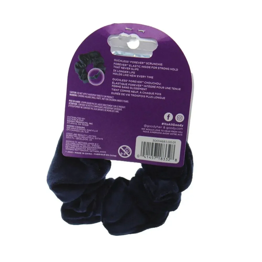 Goody‎ Forever Scrunchie & Claw Clip Bundle Navy 4 pack
